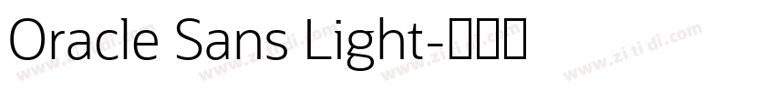 Oracle Sans Light字体转换